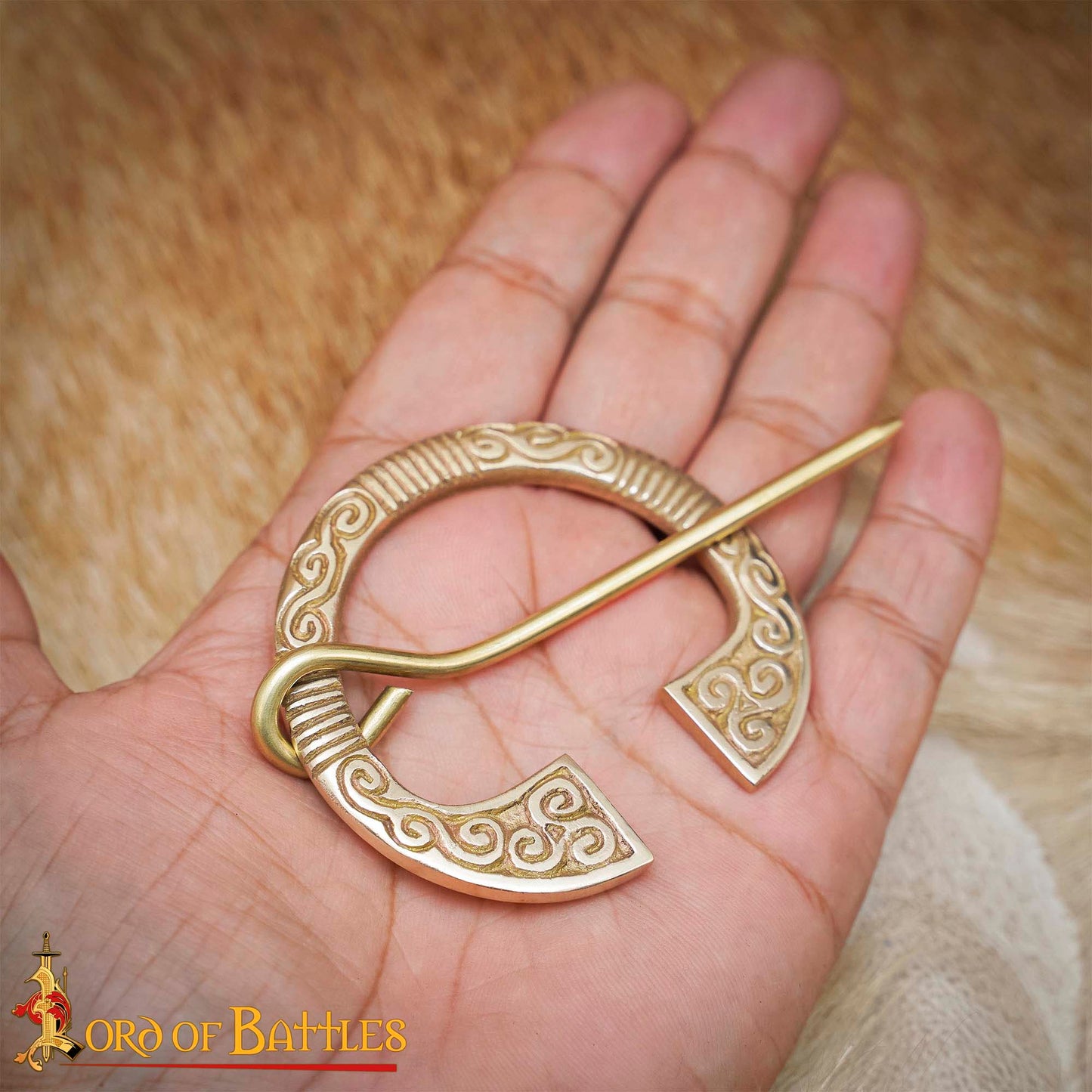 Irish Penannular Brooch made out of Solid Brass