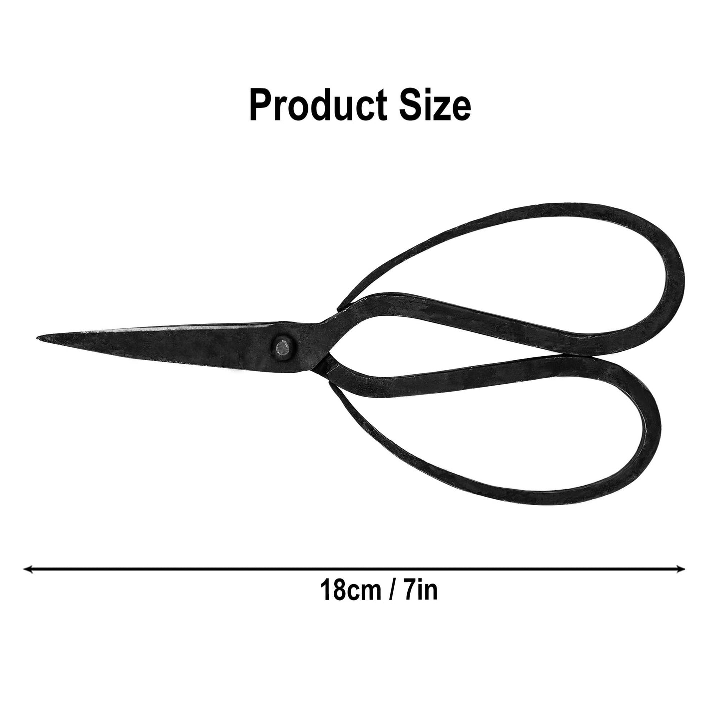 Cast iron scissors - 7 inch