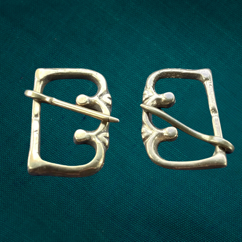 Boucle médiévale avec deux boutons - petite (lot de 2)