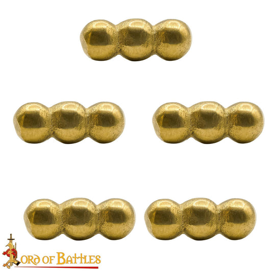 Clous médiévaux en laiton - 3 cercles