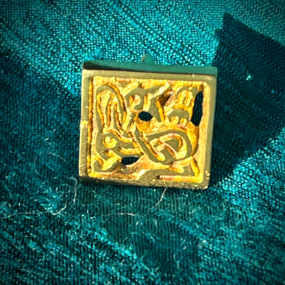 Clous médiévaux ronds en laiton - 8 pétales de fleurs rondes