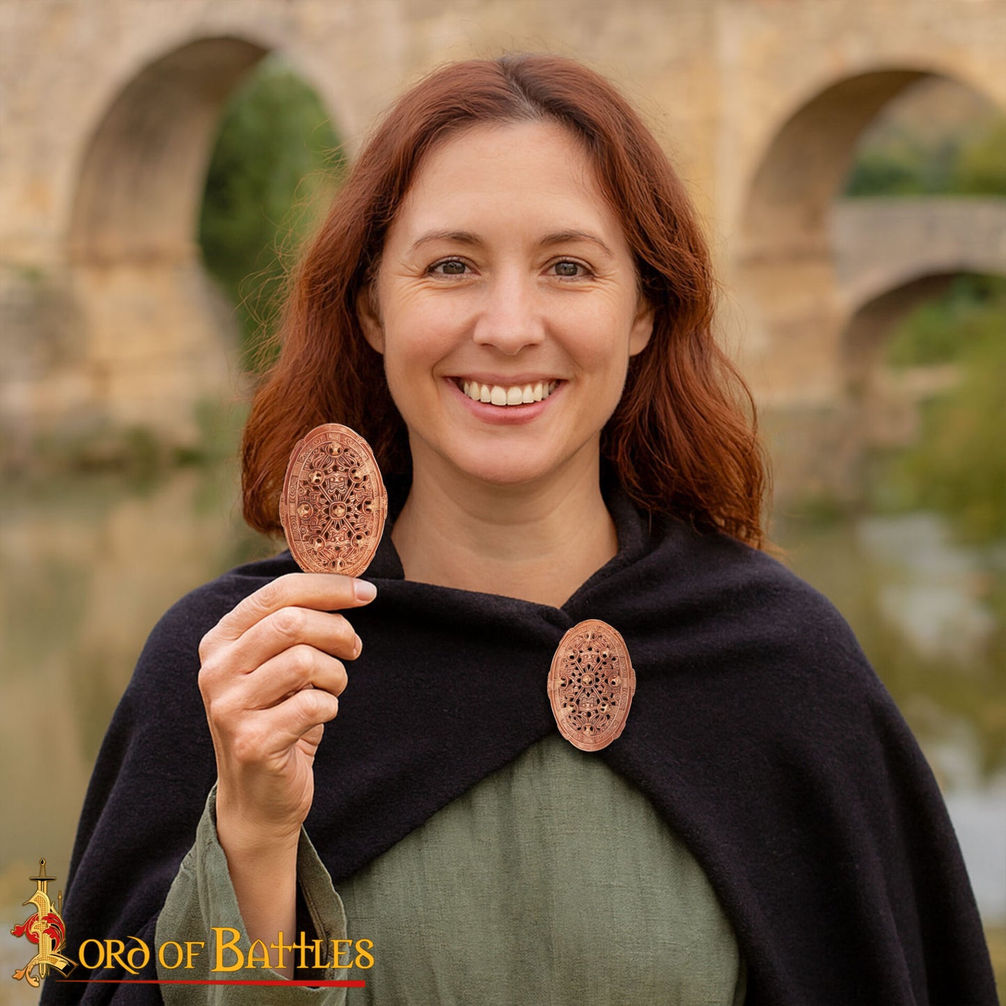10th Century Replica Viking Turtle Brooch, cast in solid bronze