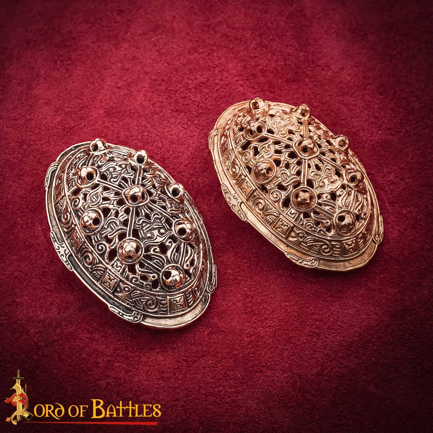 10th Century Replica Viking Turtle Brooch, cast in solid bronze