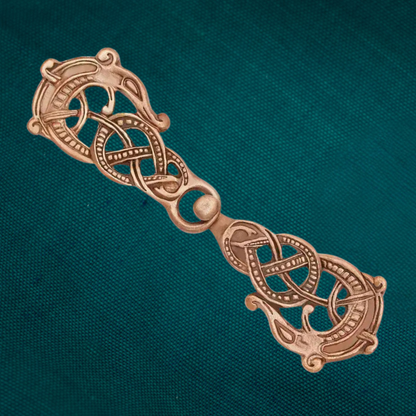 Viking style cloak clasp, cast in solid bronze