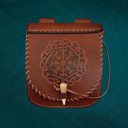 Modern Viking Medieval Leather Purse for Practical Use