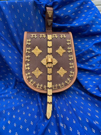 Replica Tarsoly Pouch for Viking reenactors - Authentic Medieval Replica