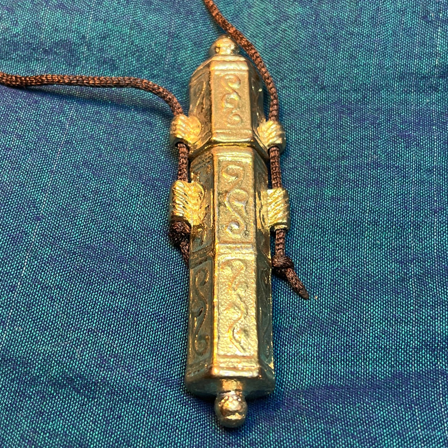 Post Medieval Needle Case With a Gold Finish