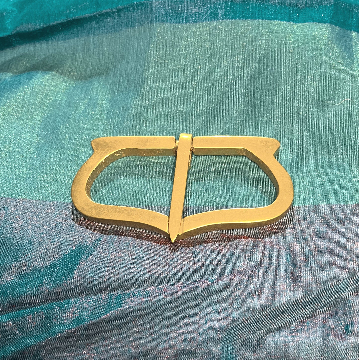 Late medieval - 2.5 inch brass buckle for a large belt