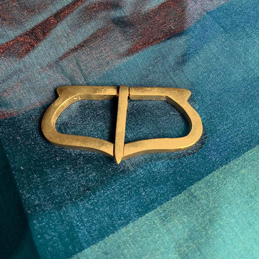 Late medieval - 2.5 inch brass buckle for a large belt