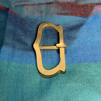 Late medieval - 2.5 inch brass buckle for a large belt