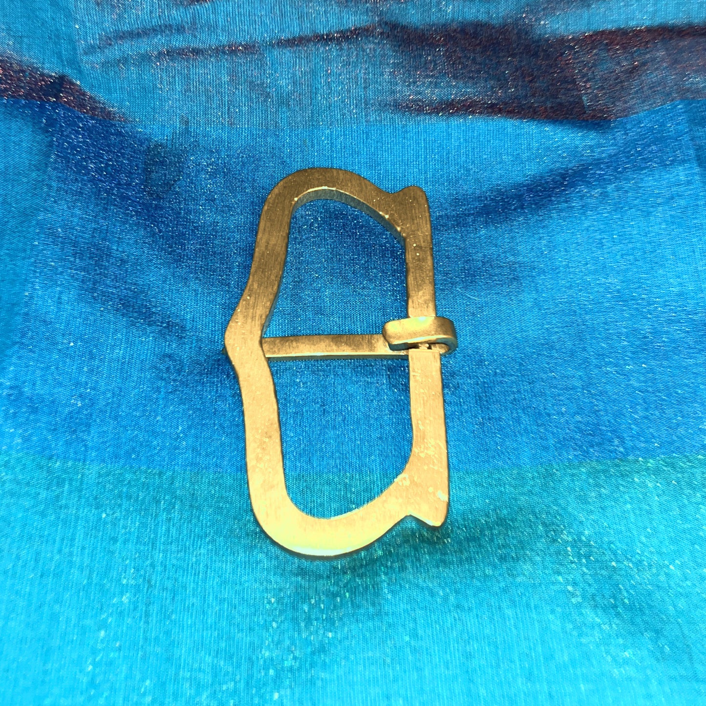 Late medieval - 2.5 inch brass buckle for a large belt