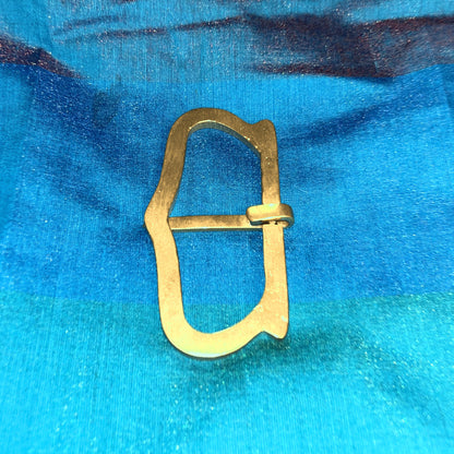 Late medieval - 2.5 inch brass buckle for a large belt
