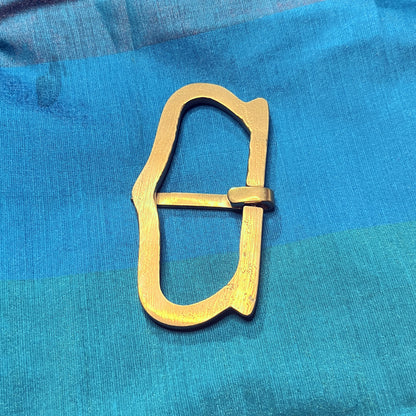 Late medieval - 2.5 inch brass buckle for a large belt