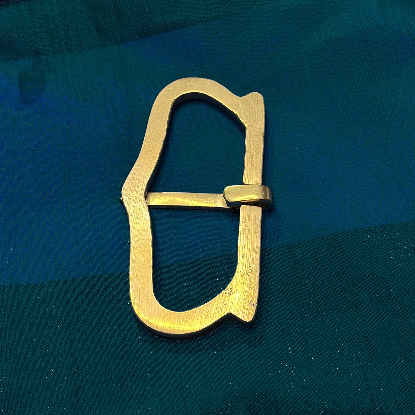 Late medieval - 2.5 inch brass buckle for a large belt