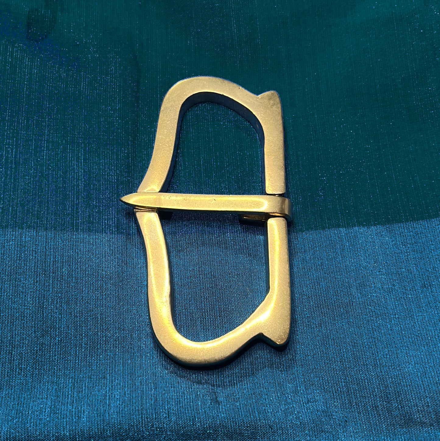 Late medieval - 2.5 inch brass buckle for a large belt