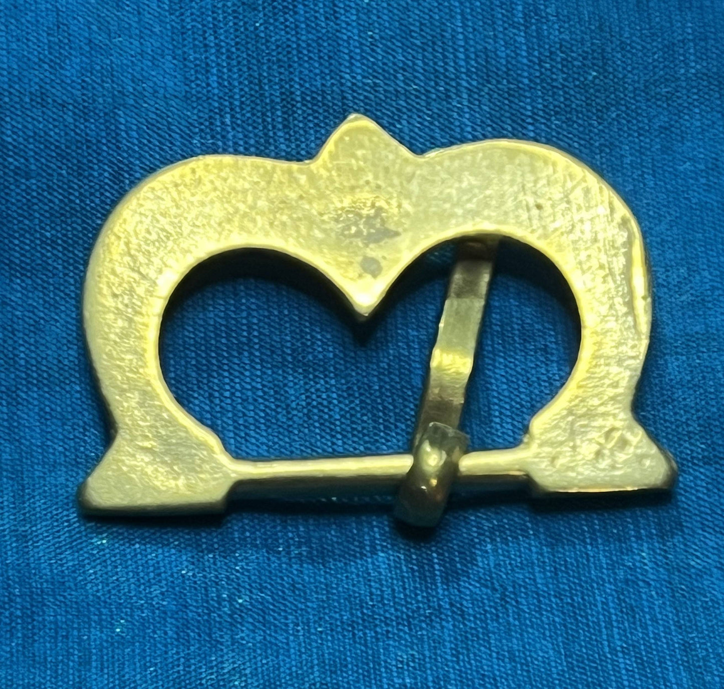 14th century - set of 2 solid brass buckles for 3/4 strap