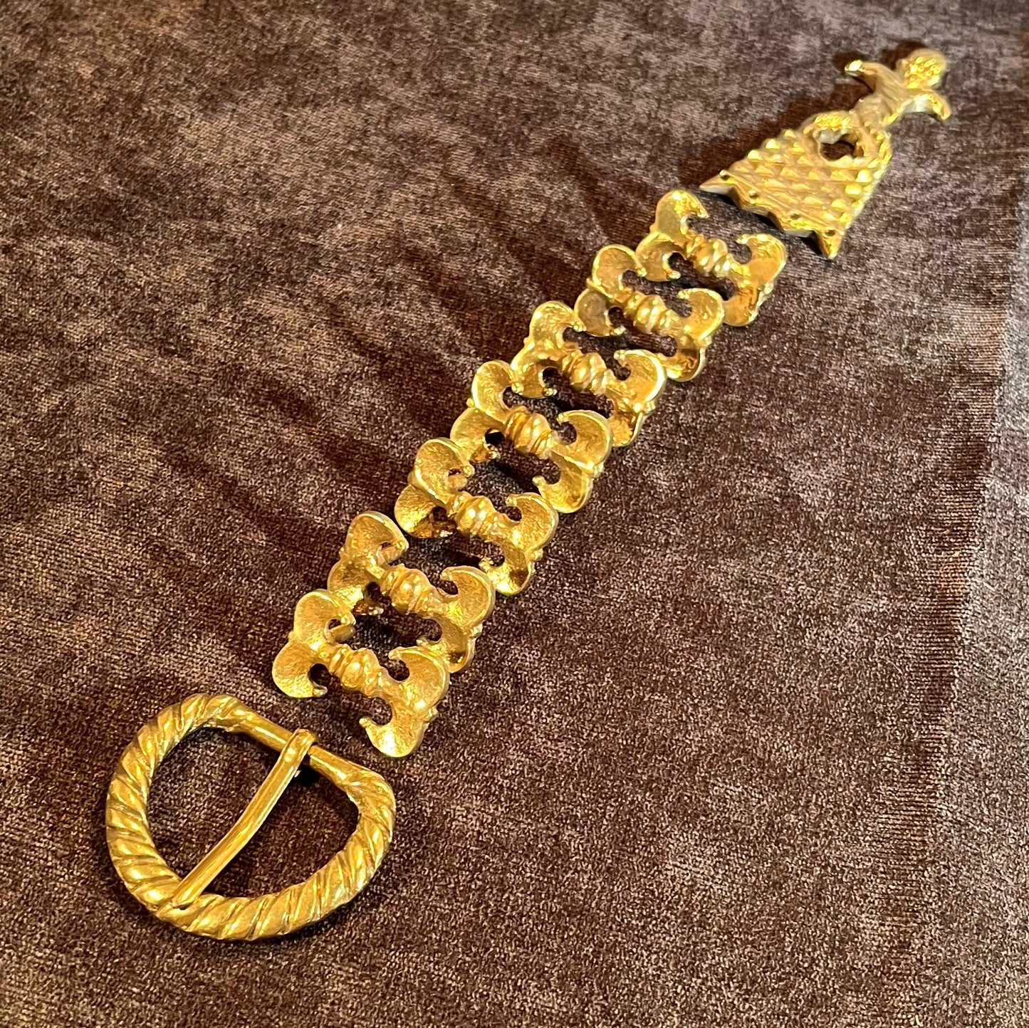 Medieval Belt Fitting Set - Medieval Acorn Twist - Holiday Belt Bundle