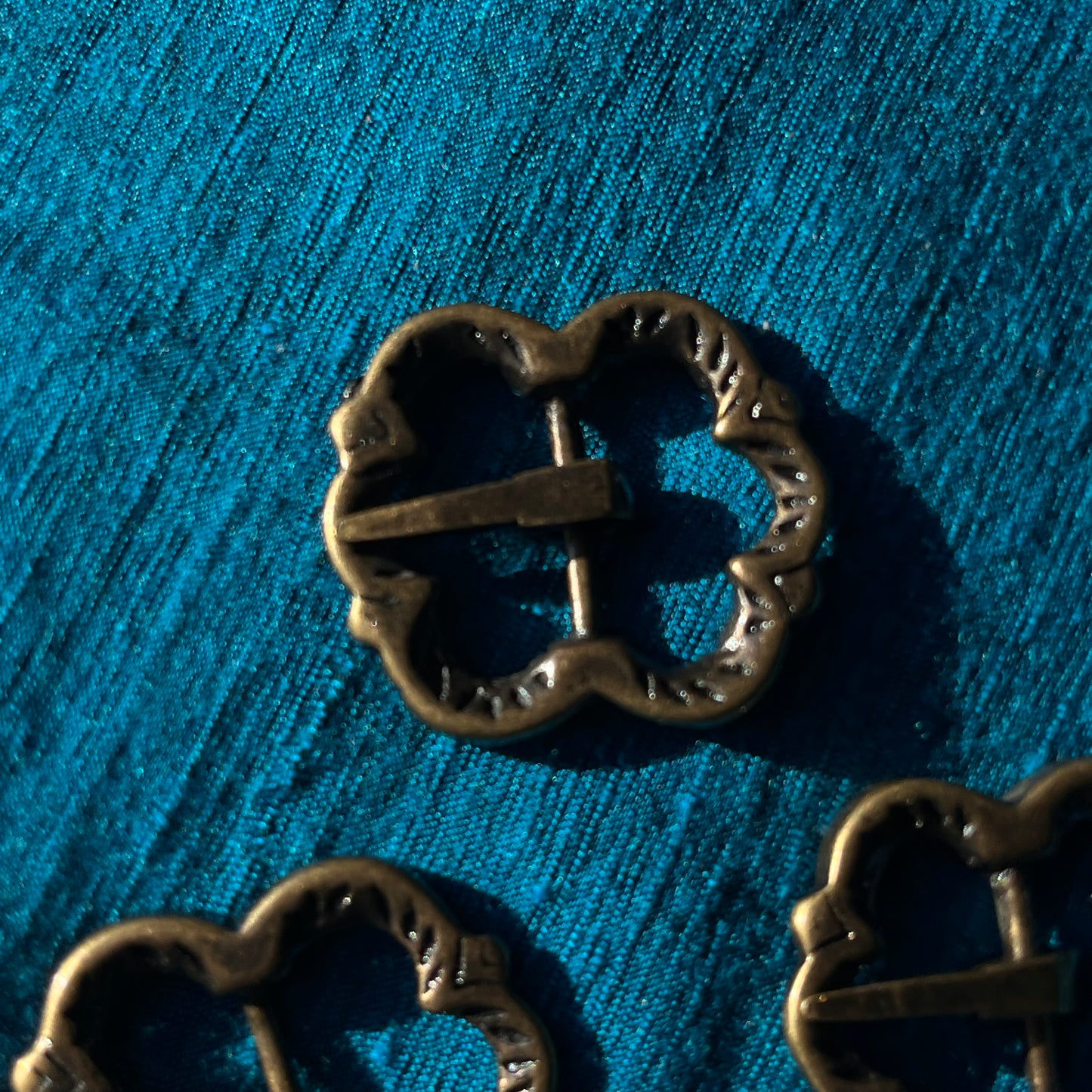 Double Boucle Médiévale Trilobée - XVe siècle (lot de 2)