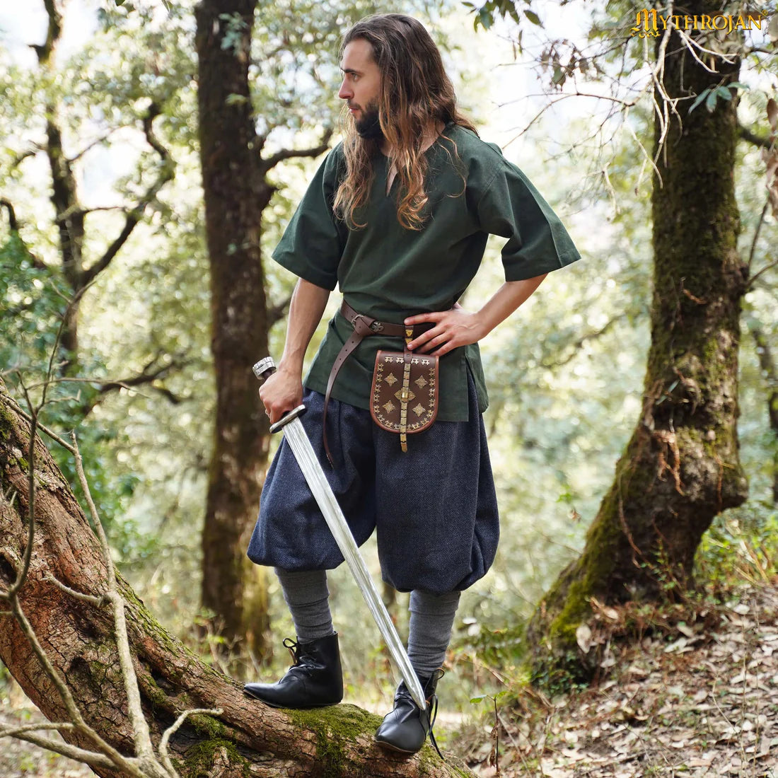 Men's Short Sleeve Medieval-Style Tunic