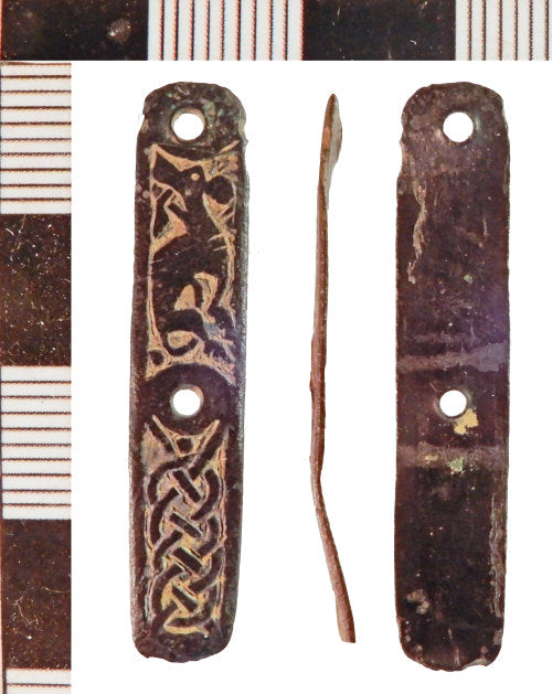 Anglo-saxon interlace animal belt fittings (set-4), belt decorations