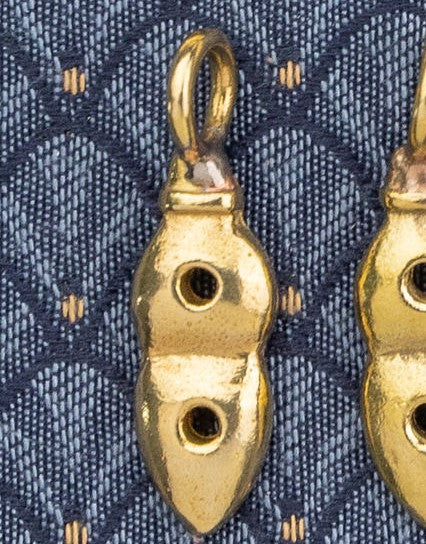 Brass Hook and Loop Fittings for Rapier Hanger Sword Belts
