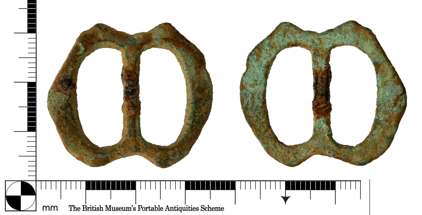 16th century solid Brass Double Buckle