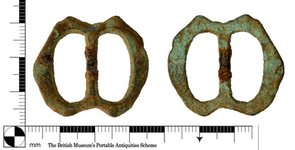 16th century solid Brass Double Buckle