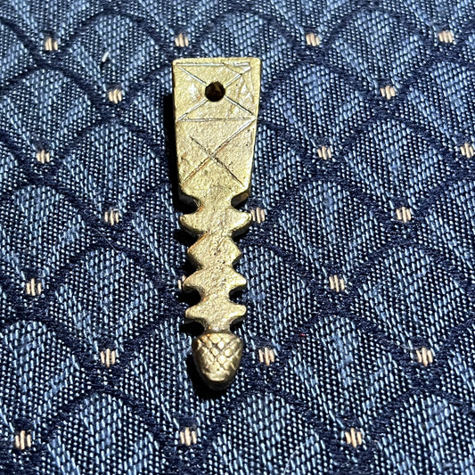Strap End with Narrow Medieval Acorn