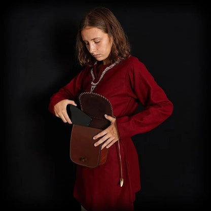 Modern Viking Medieval Leather Purse for Practical Use