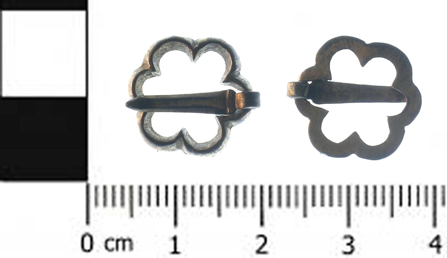 Small Sexfoil Medieval Brooch