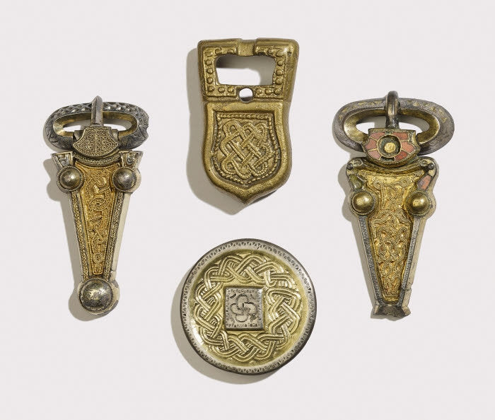 Anglo-Saxon Buckle and Strap-end, Frankish buckle