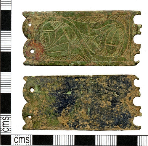 Medieval Buckle with decorative leaves