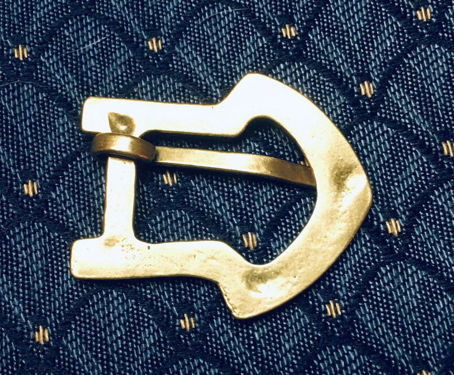 Brass Spade Shaped Medieval Buckle -2 pieces