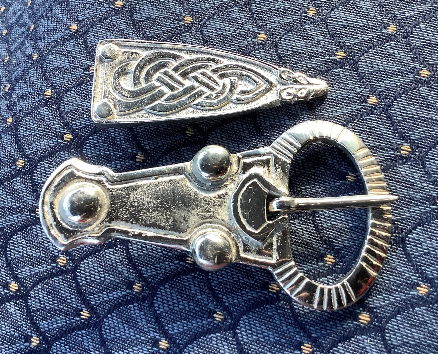 Anglo-Saxon Buckle and Strap-end, Frankish buckle