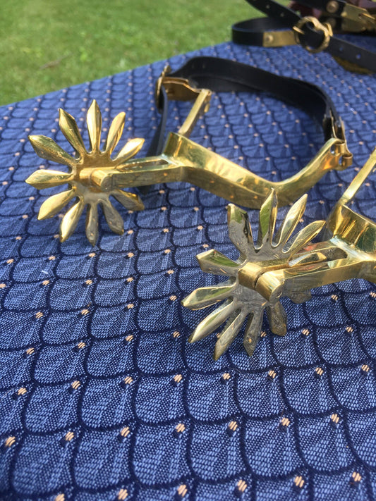 Large Medieval Rowel Spurs Pair