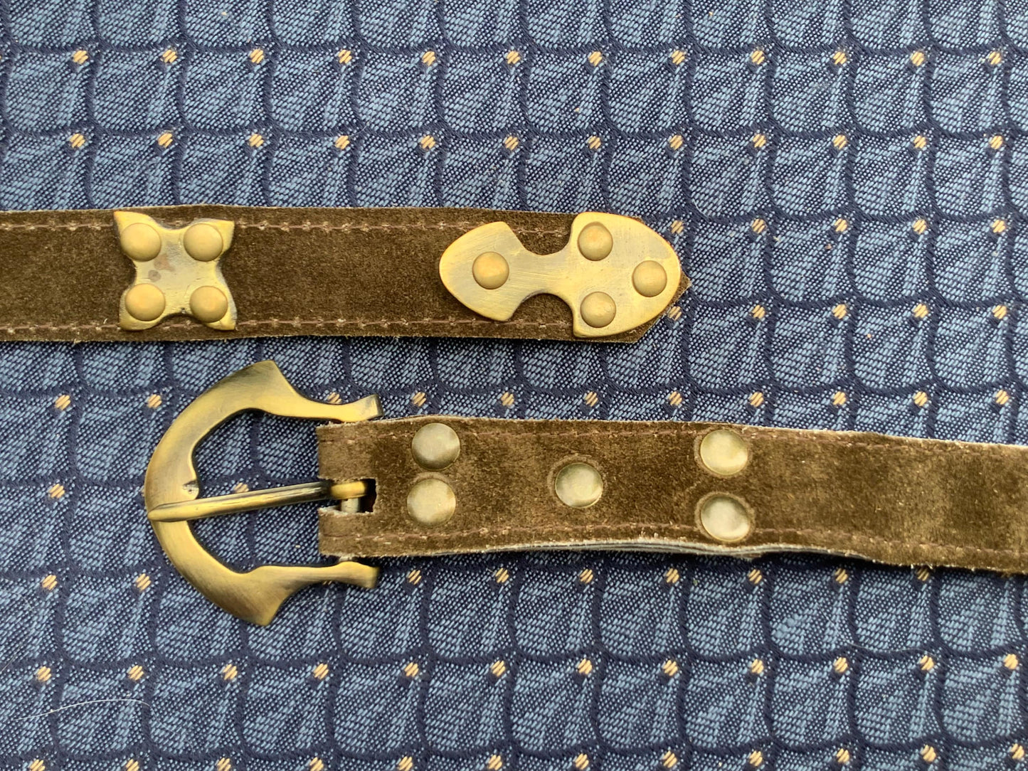 Medieval Belt - Square Plaques with Rivets
