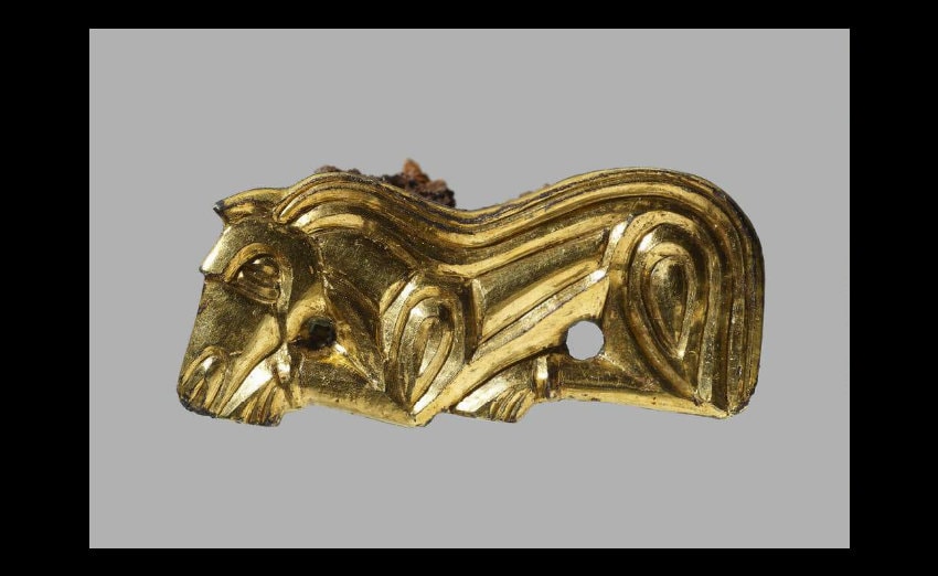 Anglo-Saxon Sleeping Horse Mounts or Brooch