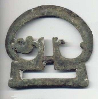 Roman Buckle with scrolling design