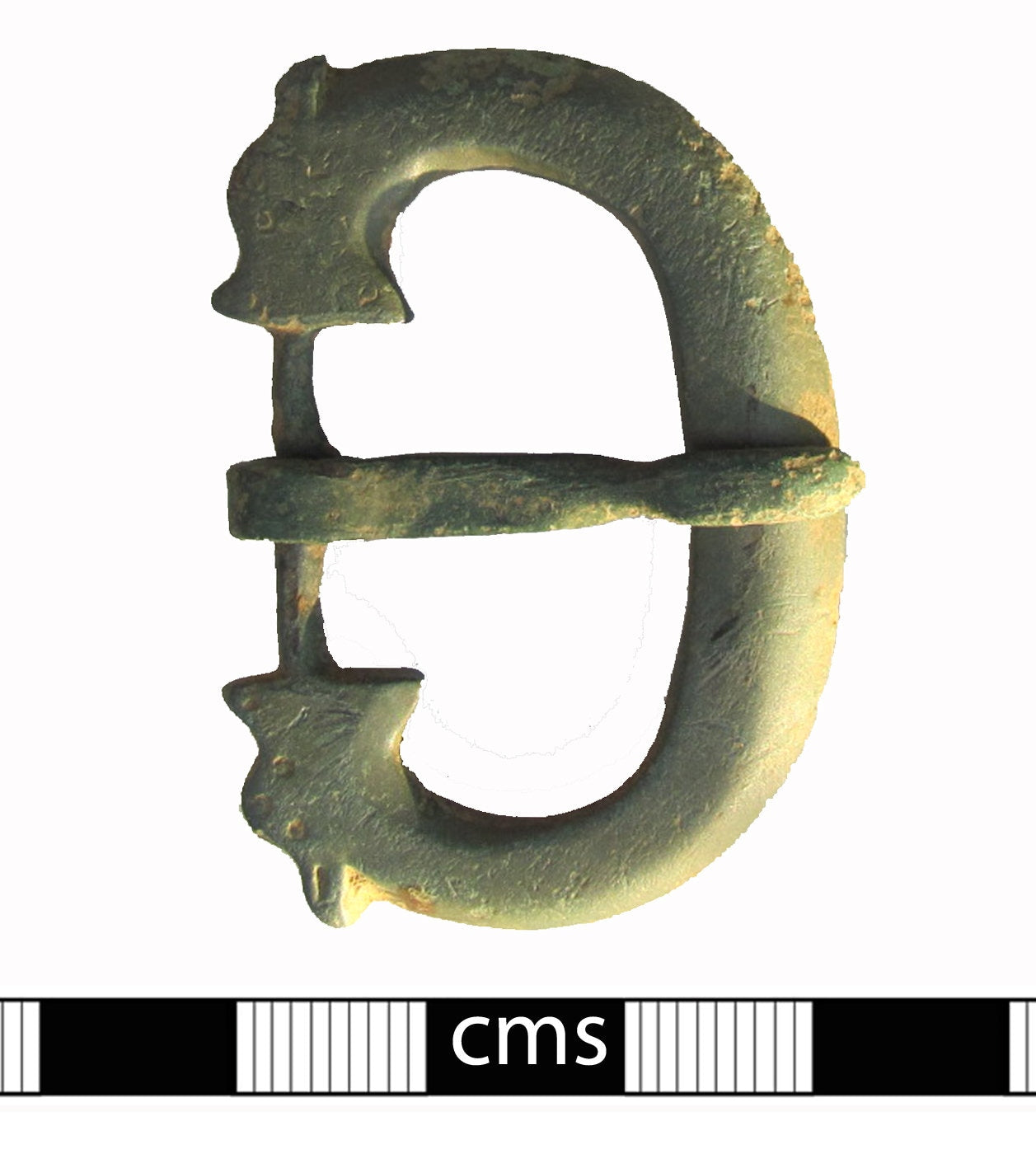 Roman or Rus Replica Buckle with animal head terminals
