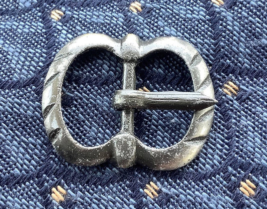 Petite boucle double incisée en argent - (lot de 2)