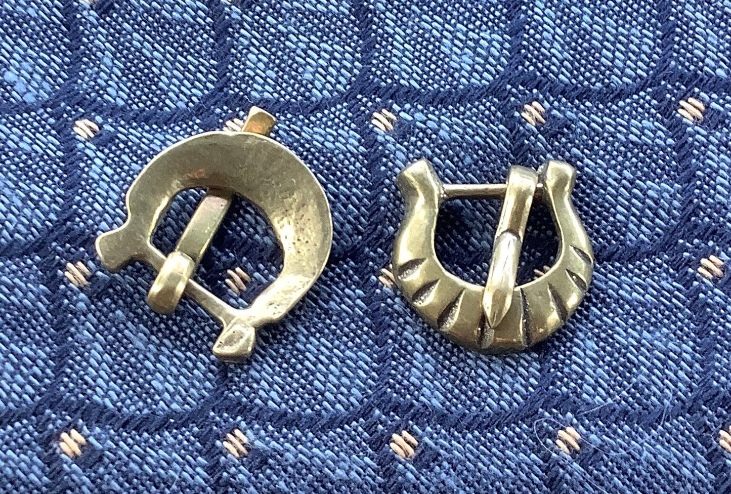 Small Scallop Medieval Buckle (set of two)