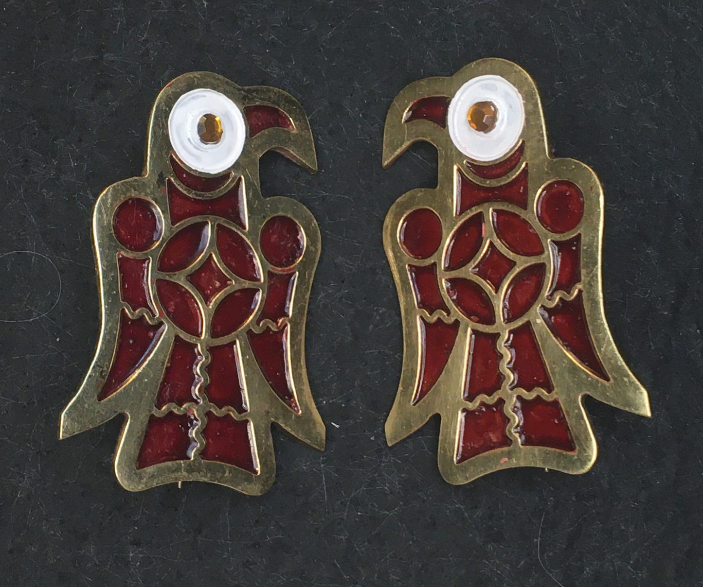 Gothic Eagle Brooches (pair)