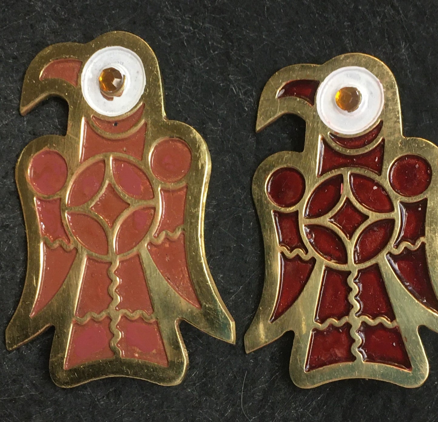 Gothic Eagle Brooches (pair)