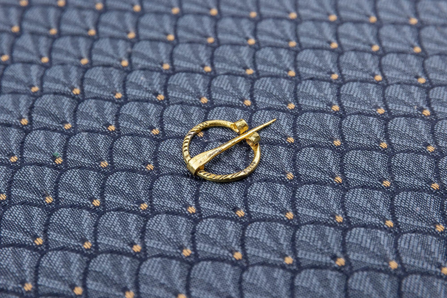 Small Penannular Medieval Brooch in Brass and Copper