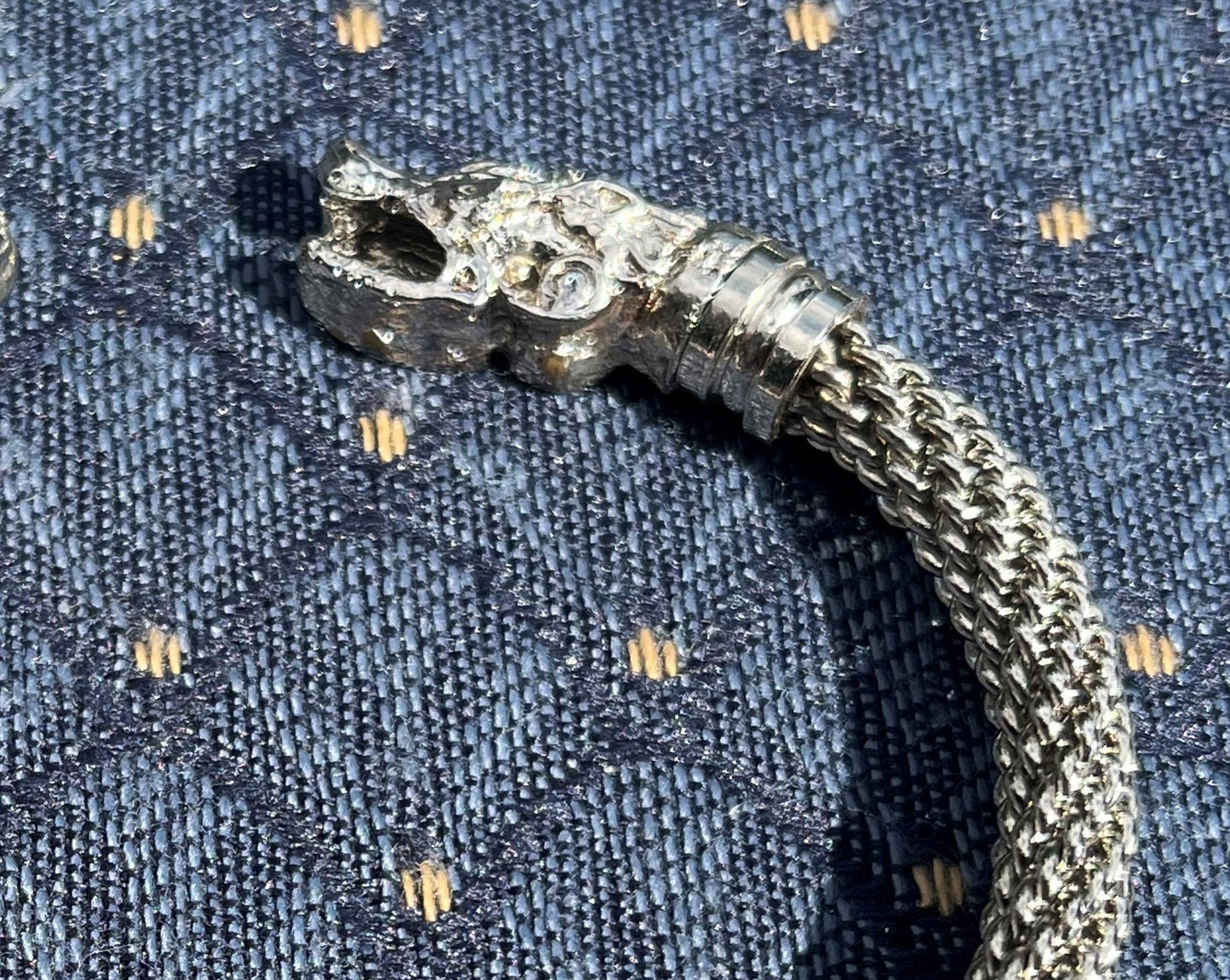 Viking Silver Wire Wrapped Bracelet