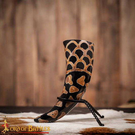 Dragon Scale Viking Drinking Horn