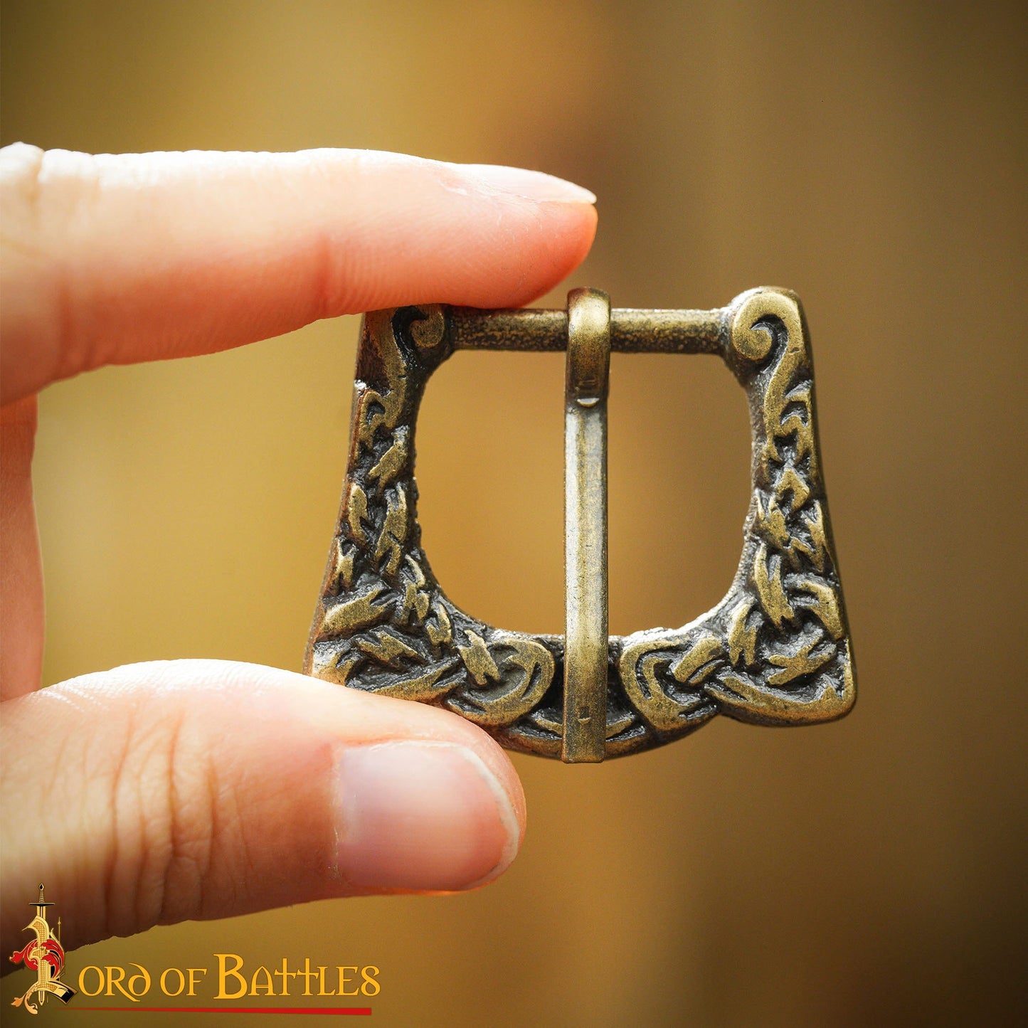 Medieval Knotwork Buckle and Strap End
