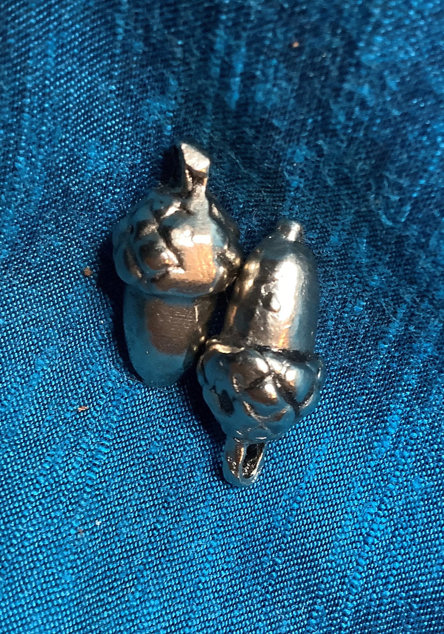 Silver Acorn Buttons (set of4)