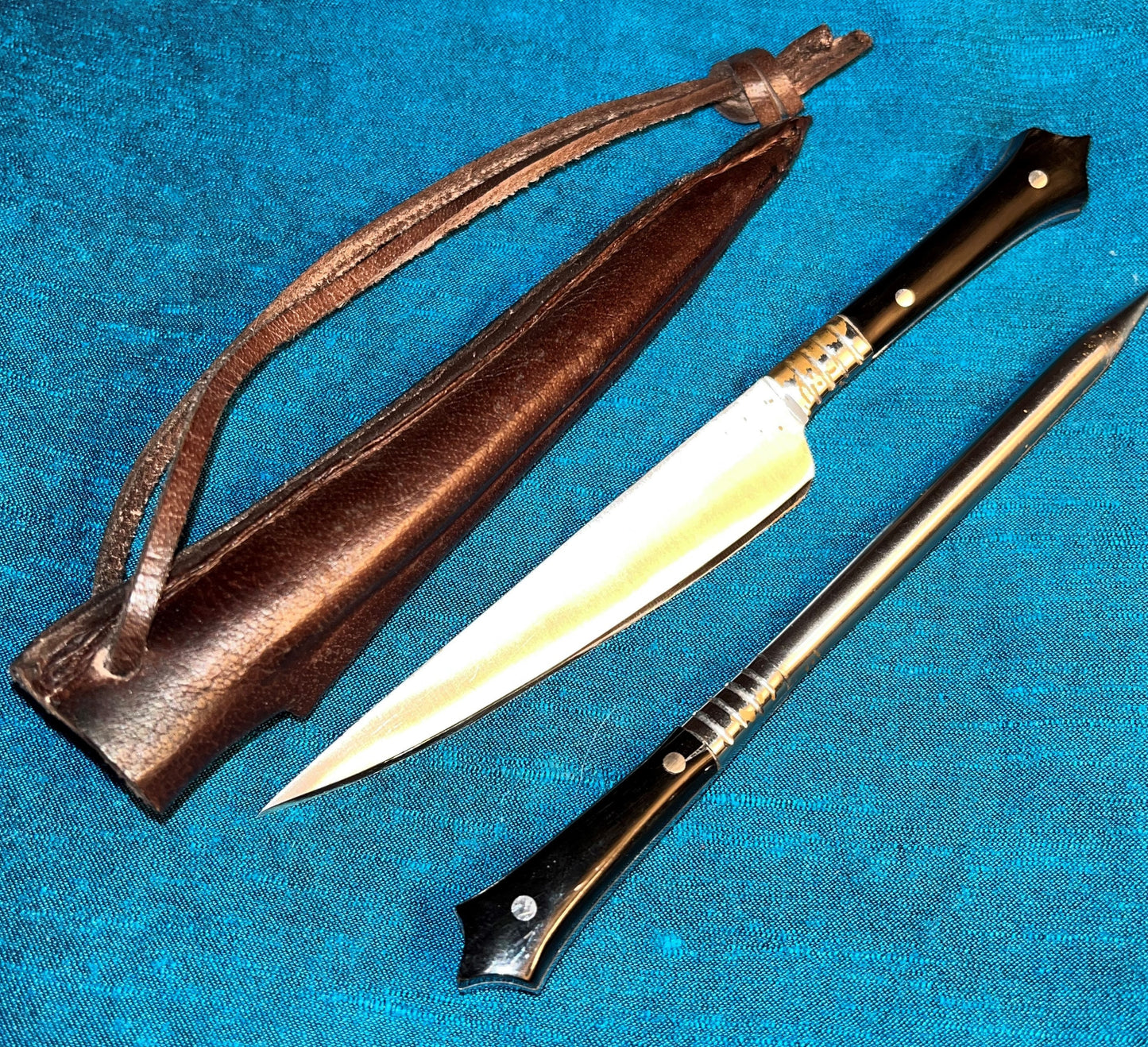 Minature Medieval Cutlery in a Sheath - Knife and Pricker
