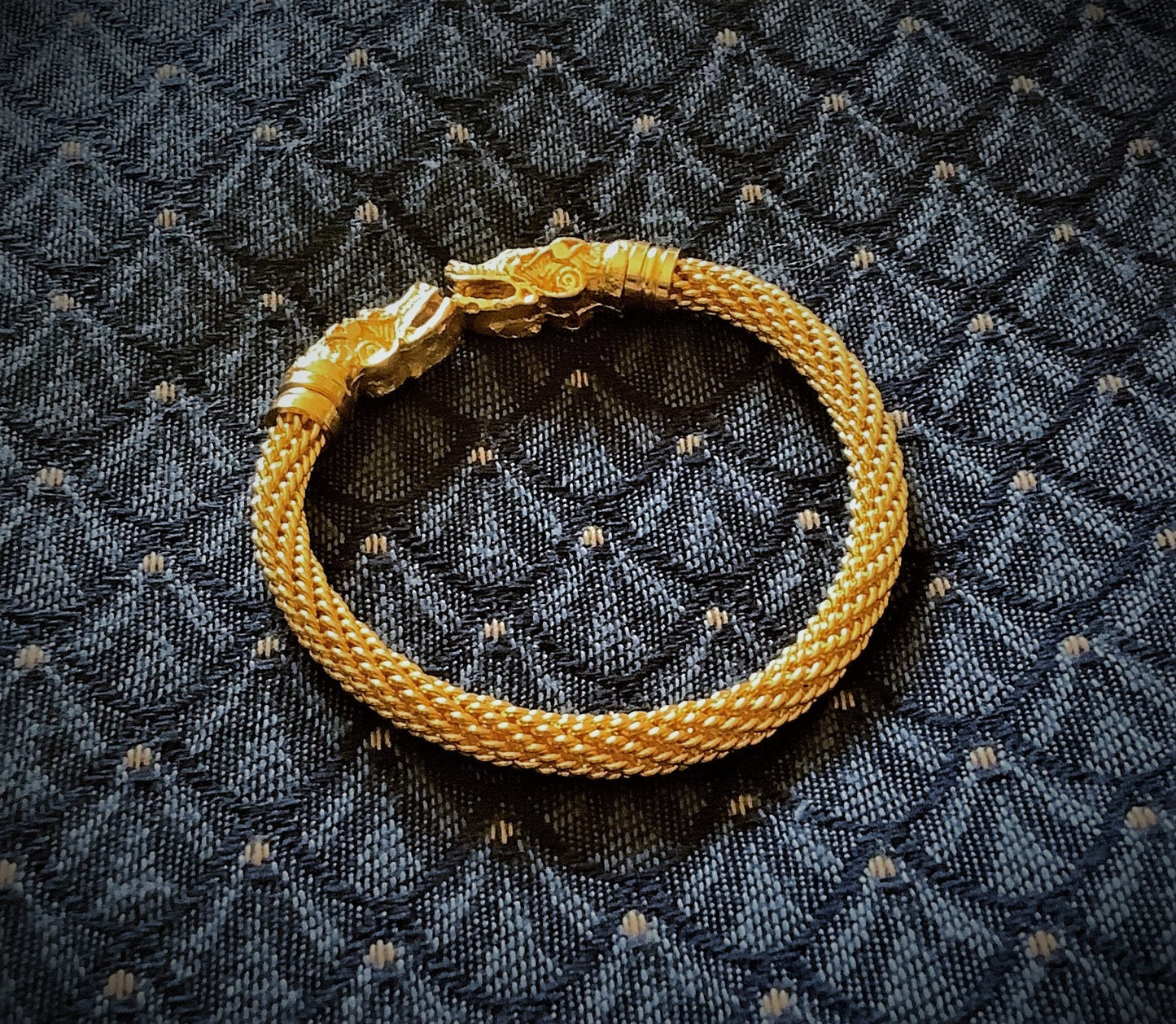 Viking Gold Wire Wrapped Bracelet
